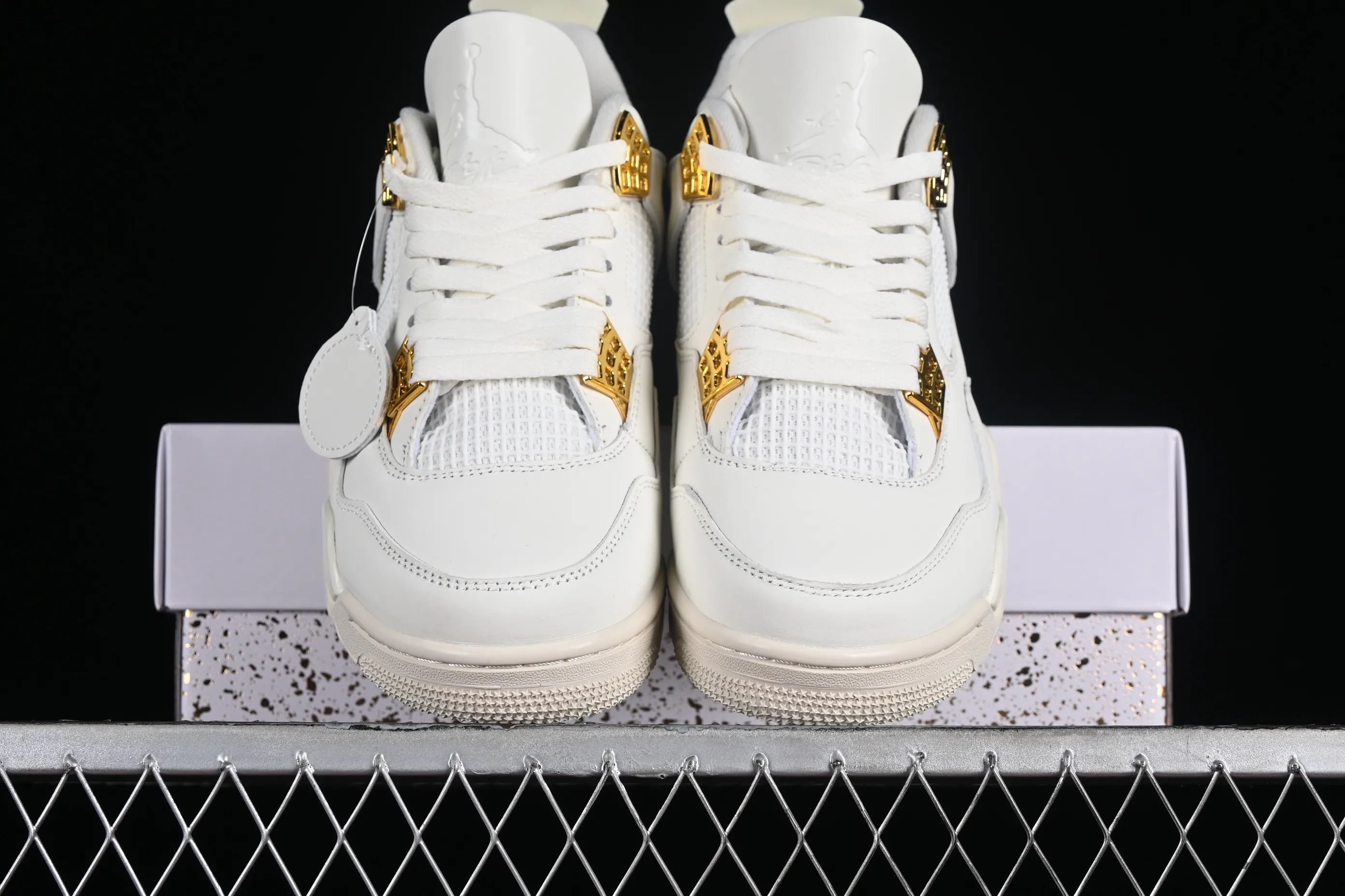 All categories Air Jordan Jordan series basketball shoes Air Jordan 4 Air Jordan 4 Retro "Metallic Gold" AJ4 Joe 4 meters white gold AQ9129-170